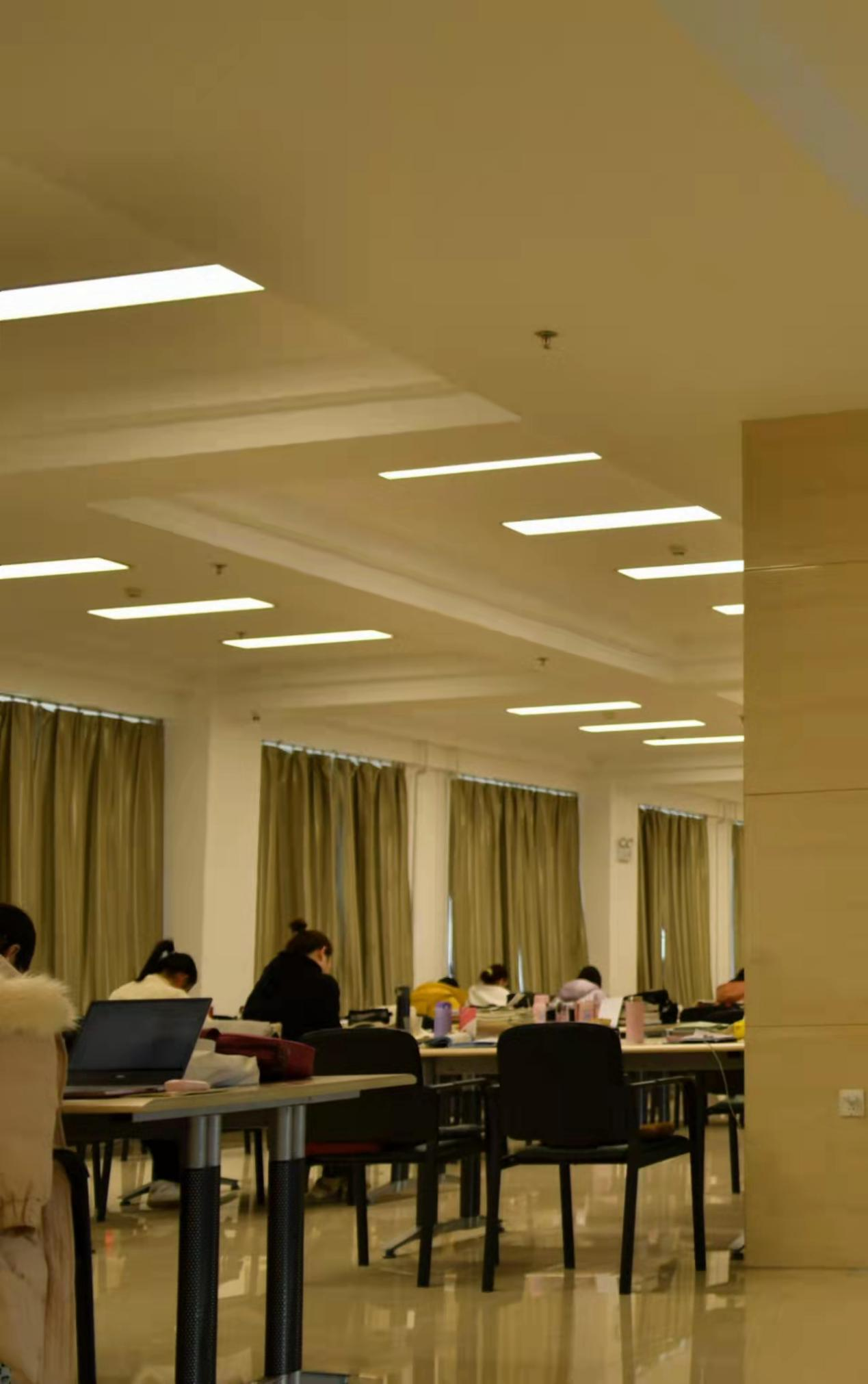 图书馆里是为了梦想，拼搏的莘莘学子，是沉浸在知识的海洋里的追梦人。